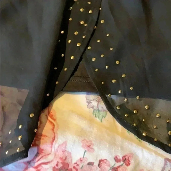 Vintage Candies black top with bling on the front thin straps size S - Picture 4 of 10